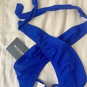 PRETTYLITTLETHING halter wrap bikini top